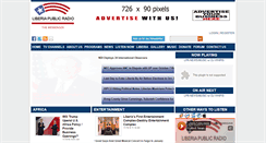 Desktop Screenshot of liberiapublicradio.com