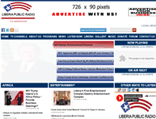 Tablet Screenshot of liberiapublicradio.com